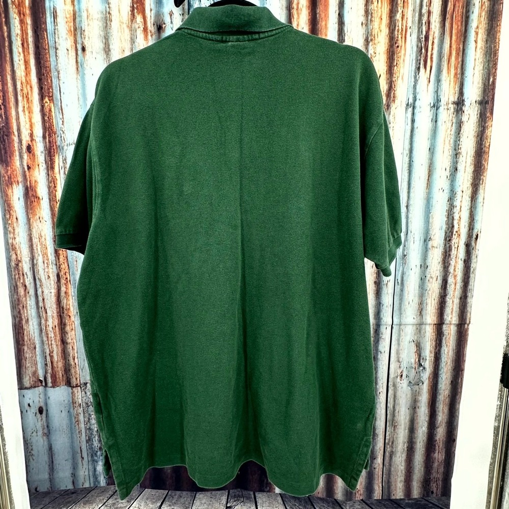 Polo Ralph Lauren Men's XL Green Classic Fit Polo Shirt Large White Pony Logo - Picture 3 of 7
